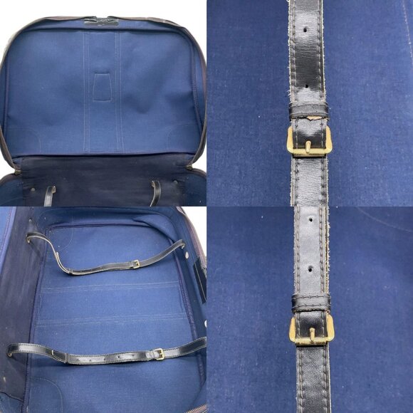 304299BG (EH) Gucci Carry Case Sherry Line Navy Blue PVC - Picture 11 of 13
